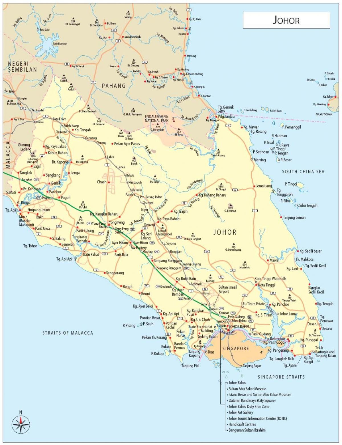 ג'. ב. המפה מלזיה