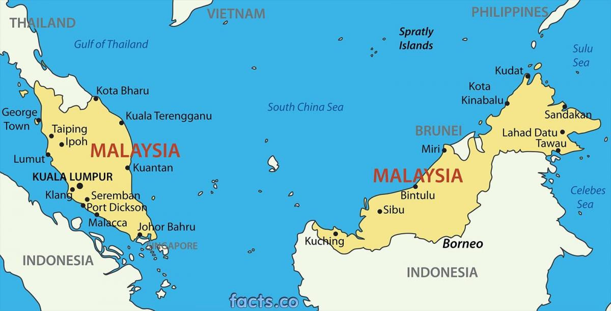 מפה של מלזיה